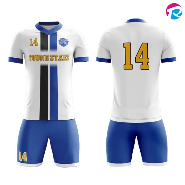 Plain Customized Sport Jersey Soccer Set Sports Wear Breathable Soccer Uniform Sets
