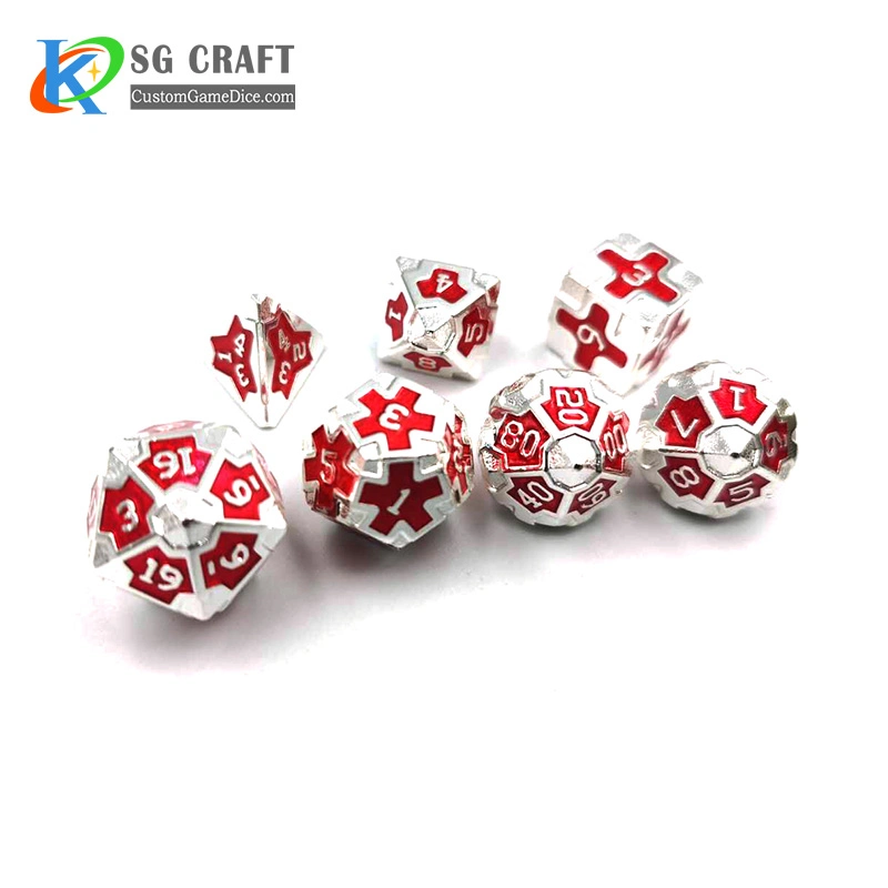 New Metal Dice Set Iron Man Dice Collectible Souvenir Gift Dice Set Game Dice Creative Custom Dice Sets