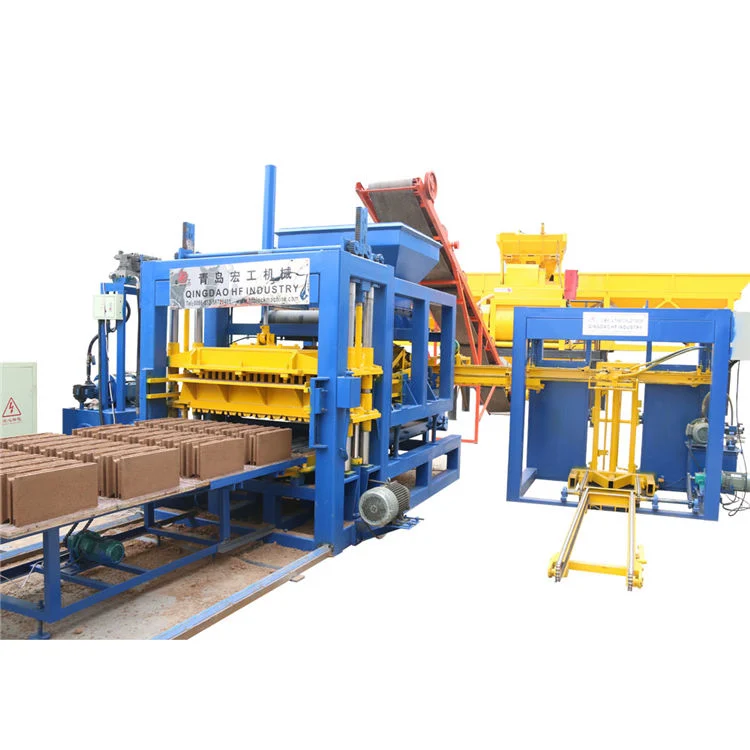 Qt5-15 Concrete Full Automatic Line Interlock Brick Making Machine in Store