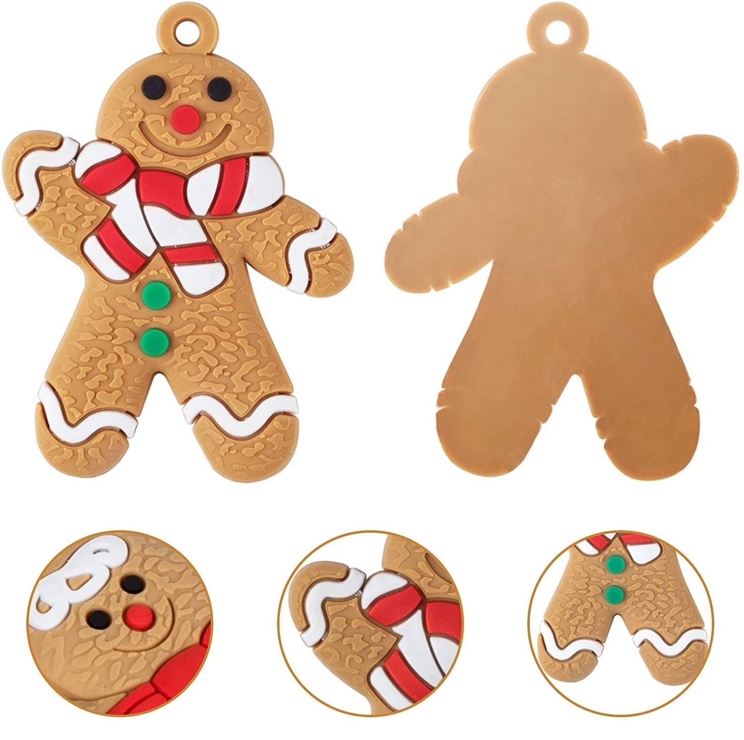 Neujahr Kid Geschenk 2D Lebkuchen Mann Anhänger Zubehör Geschenke Für Kinder