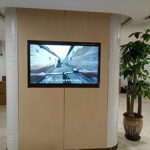 Pantalla LCD táctil para consultar de 55 pulgadas montada en la pared con señalización digital en kiosko interactivo TV