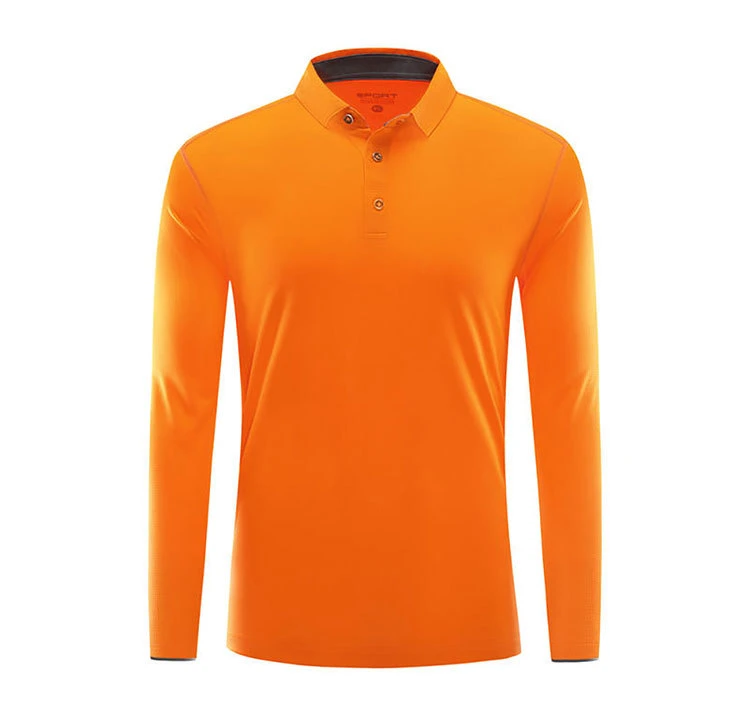 Long Sleeve Work Clothes Custom Polo Shirt Advertising Culture Wholesale/Supplier Dri Fit Shirts Polo Tshirts Made in Guangzhou