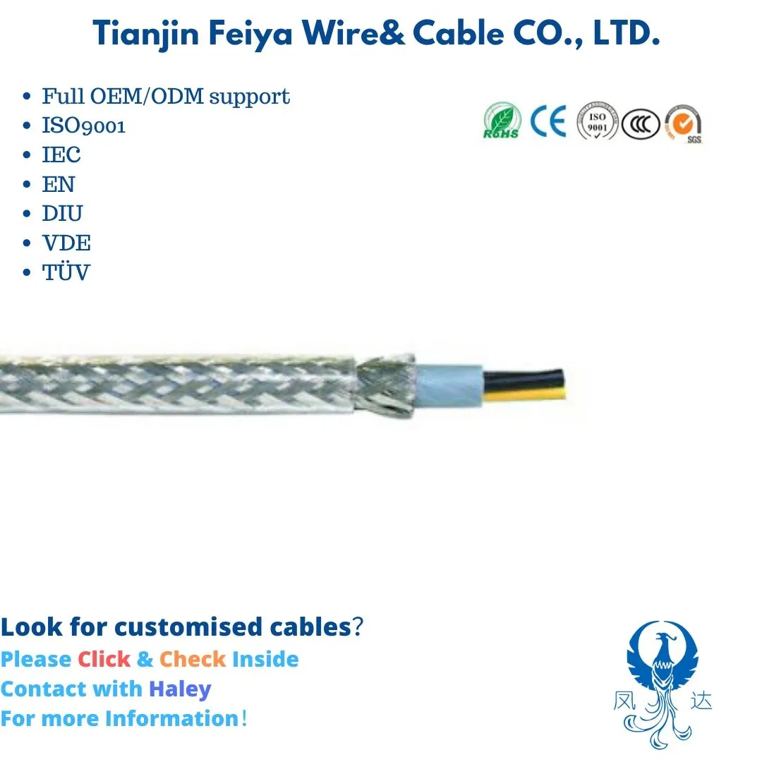 Sy PVC /PVC/Gswb/PVC VDE Standard Control Aluminium Control Electric Wire Coaxial Cable Waterproof Rubber Cable