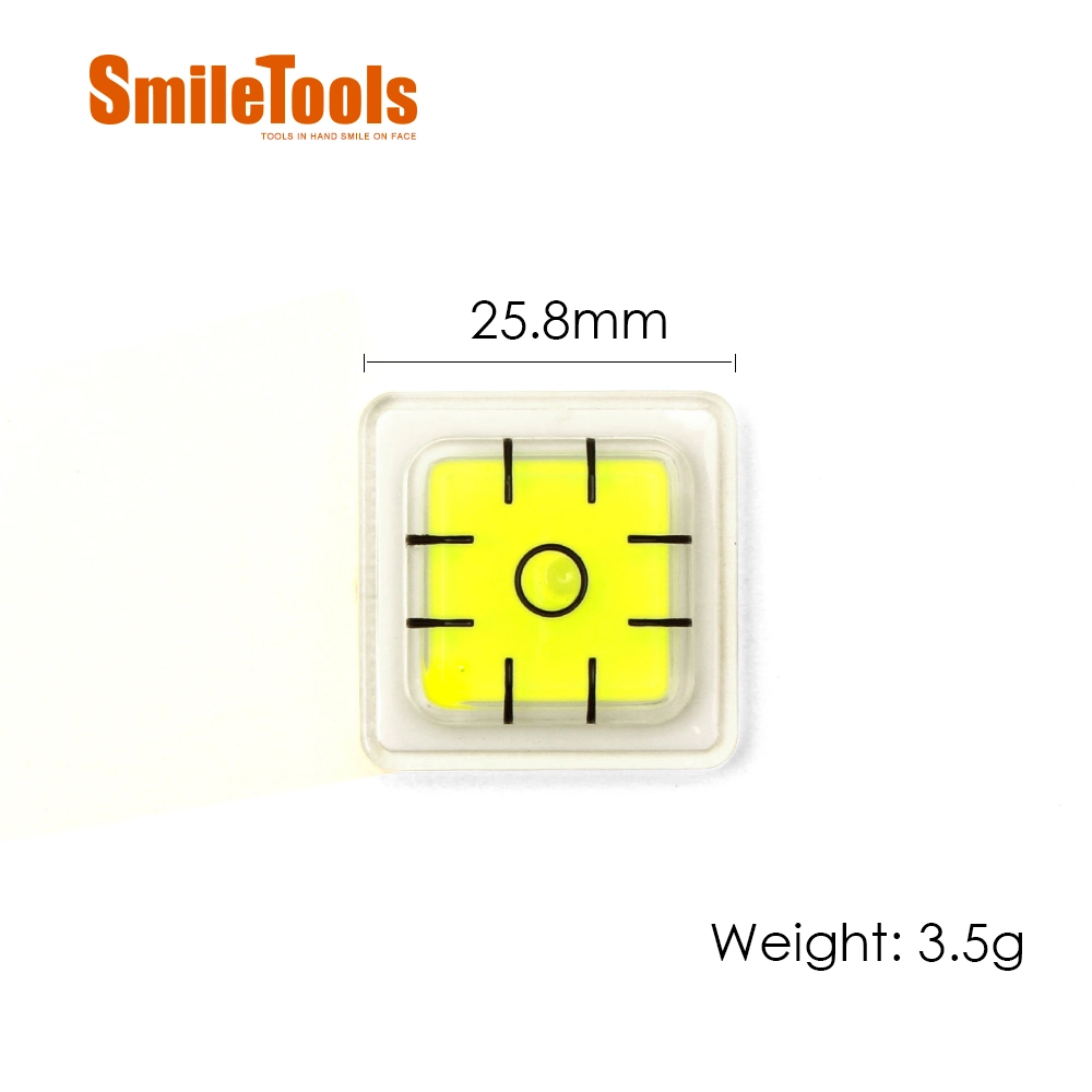 25.8mm Diameter High quality/High cost performance  Best Price Square Spirit Level Bubble for Muti-Function