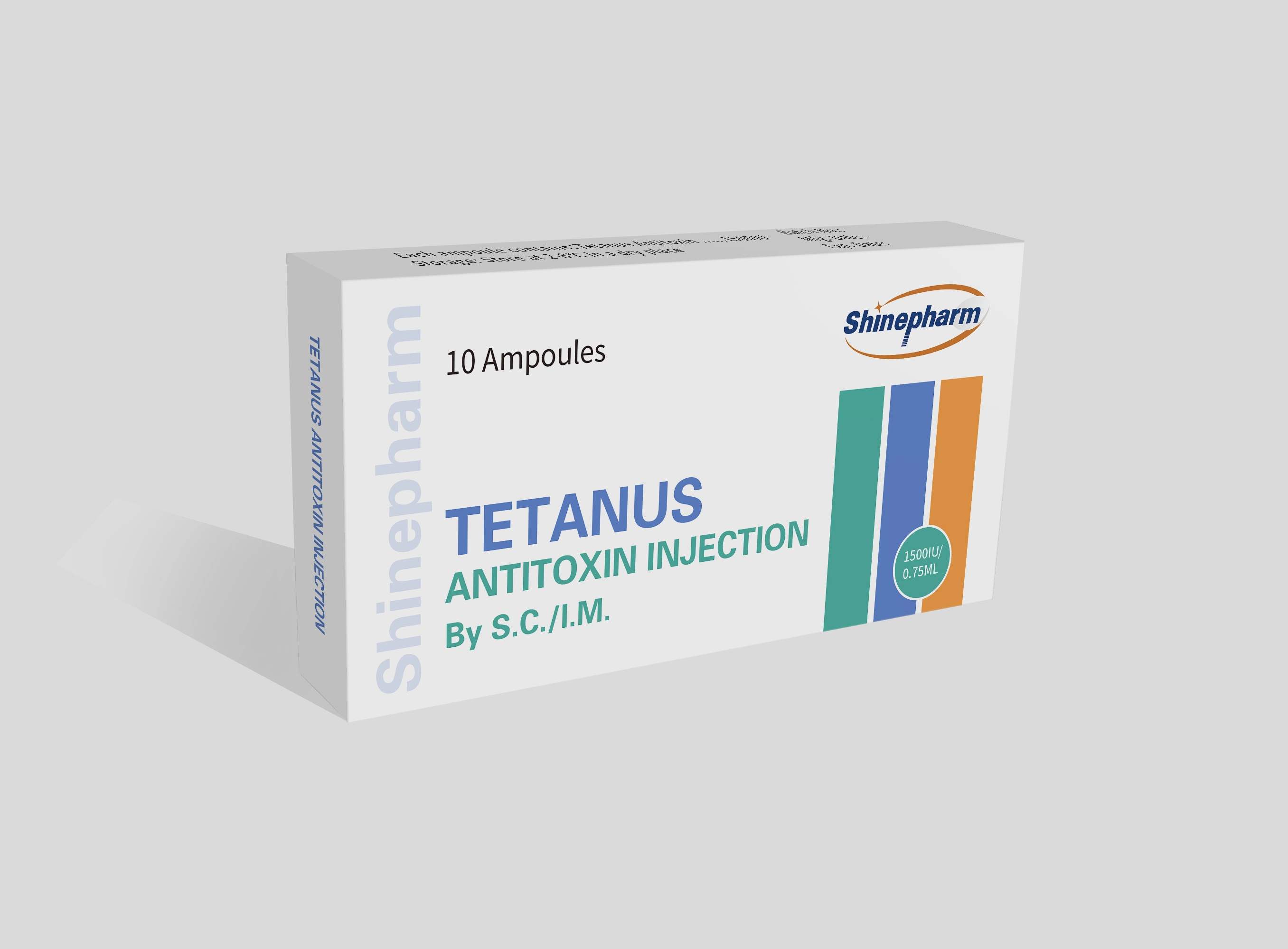 Injection d'antitoxine tétanique 1500iu/0,75ml avec Shinepharm