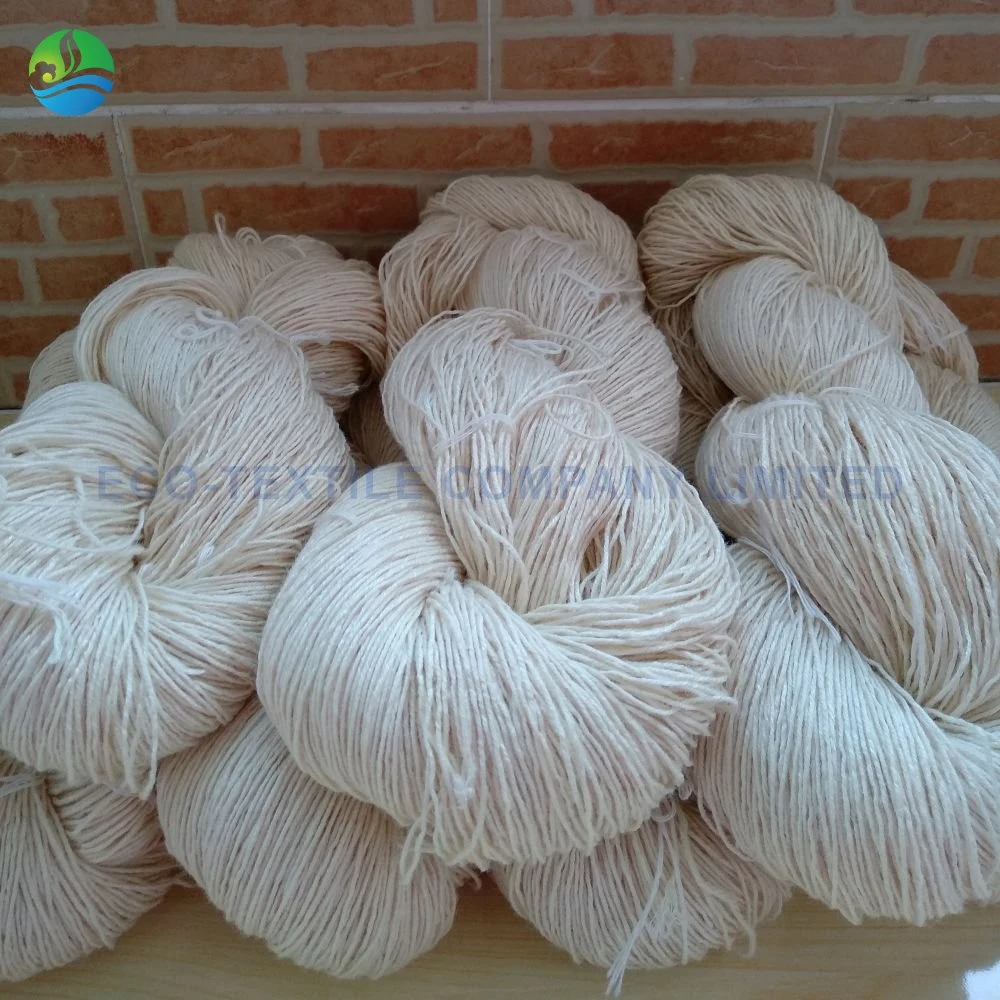 Natural 100% Super Grade Bleached Shiny Tussah Silk Yarn for Hand Tufting Carpet