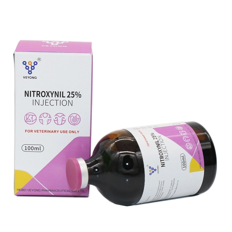 Veterinary Drugs Deworming Animal Health Nitroxynil Injection 34% Medicine Best Price for Cattle