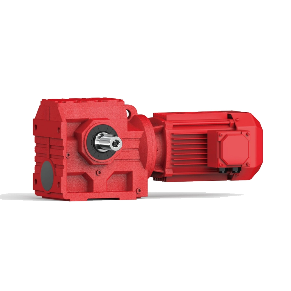 S Series Helical Gear Worm Reducer Gear Motor Drive Power Transmission Vertical to Horizontal Gearbox Transmissiom Gearbox