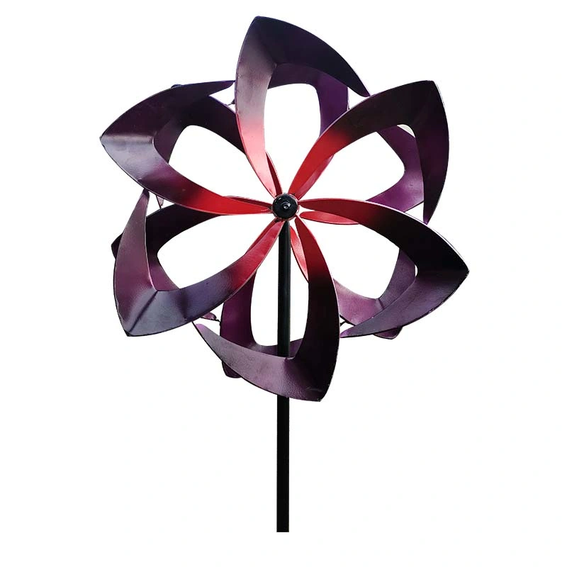 Mediano, Multi-colored Garden Wind Spinner, Metal Pinwheel, exterior Ornament