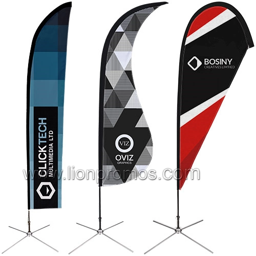 Outdoor Advertising Feather Shape Beach Feather Flag