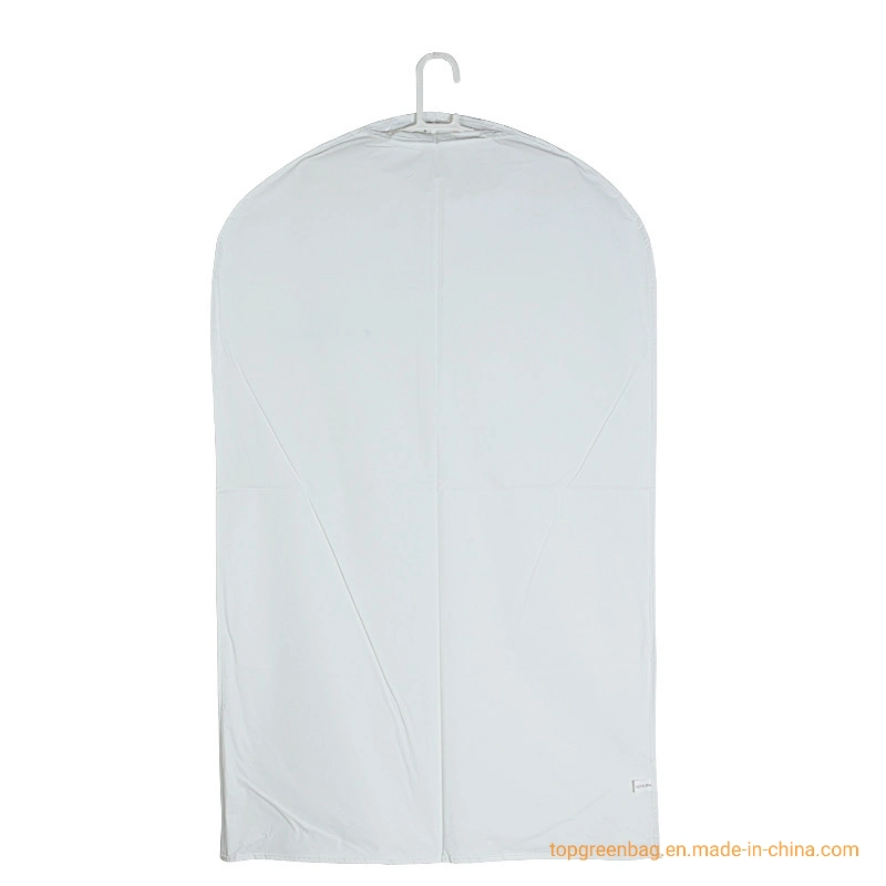 Custom Print Logo Long Suit Dust Cover Clothing Hanging Cotton Garment Bags