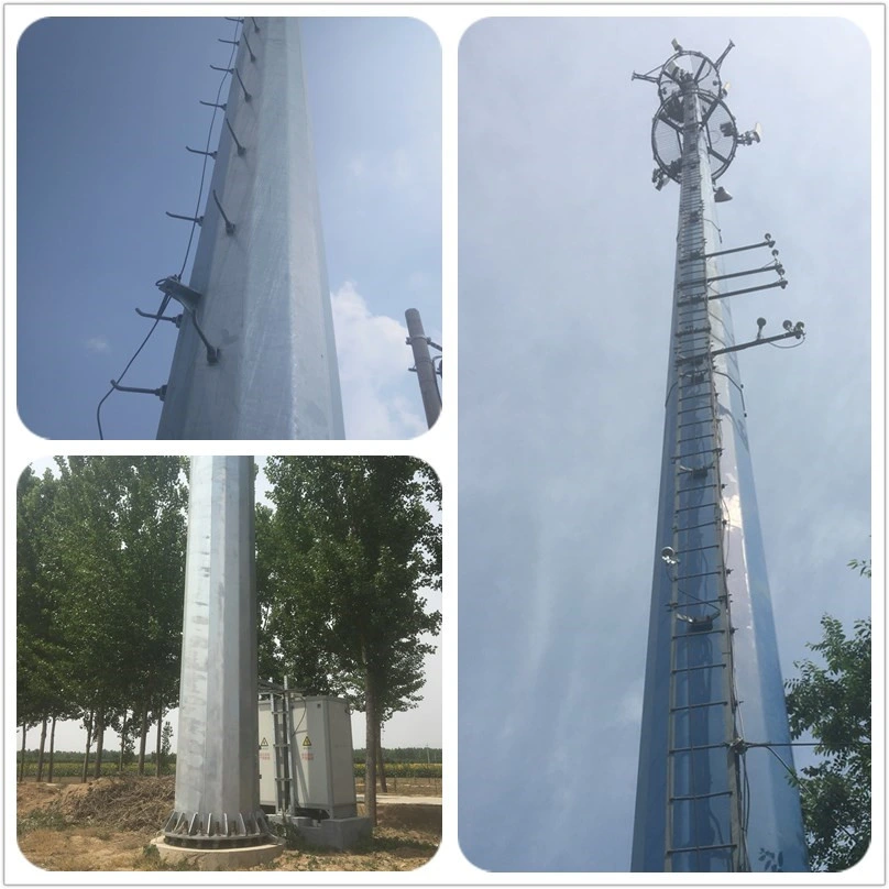 Tubo de acero galvanizado en caliente de la comunicación de la Torre de señal