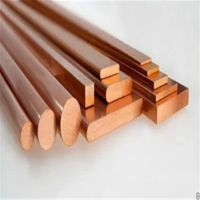 Copper Bars C11000 C12000 Copper Flat Bar 99.99% Pure Copper Platoon Brass Rod