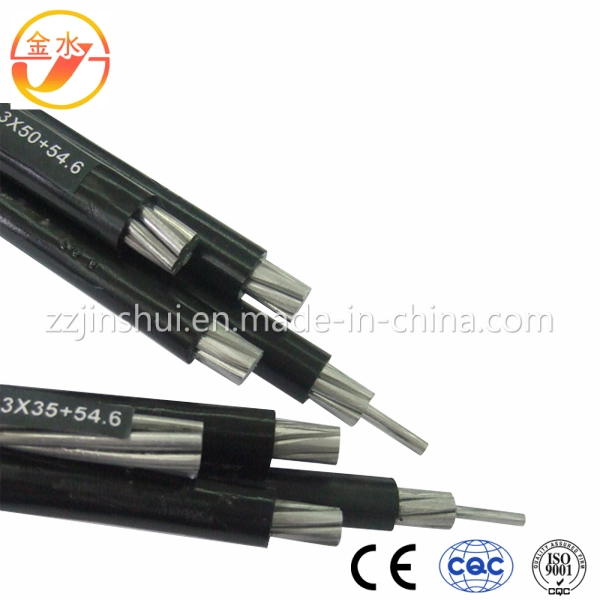 Electrical AAC Conductor Power Flat Flexible Flex XLPE PVC Insulated Electric Aerial Bundle Overhead Quadruplex Duplex Aluminum ABC Outdoor Cable