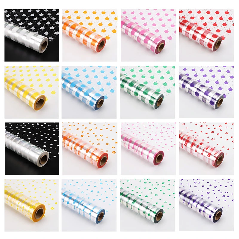 Wholesale/Supplier BOPP Covering Film Cellophane Plastic Wrap Paper Roll for / Flowers / Gift /Packing Wrapping Party or Weddings, Birthdays and Anniversaries