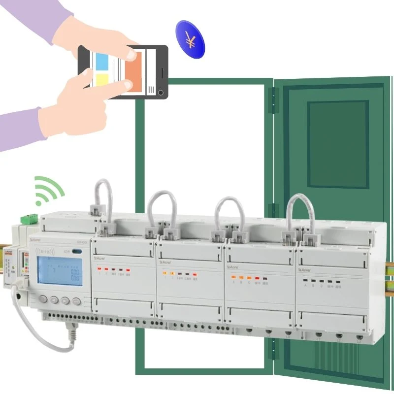 DIN-Rail 3 Phase Energy Meter for Power Monitoring System Iot EMS