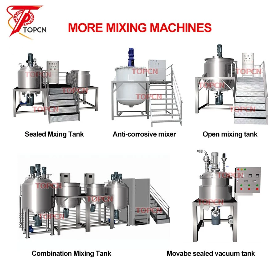 3000L Täglich chemischer Mischtank Flüssigwaschmittel Homogenisator Spülmaschinenmischer Haar Gel Öl Mischen Maschine