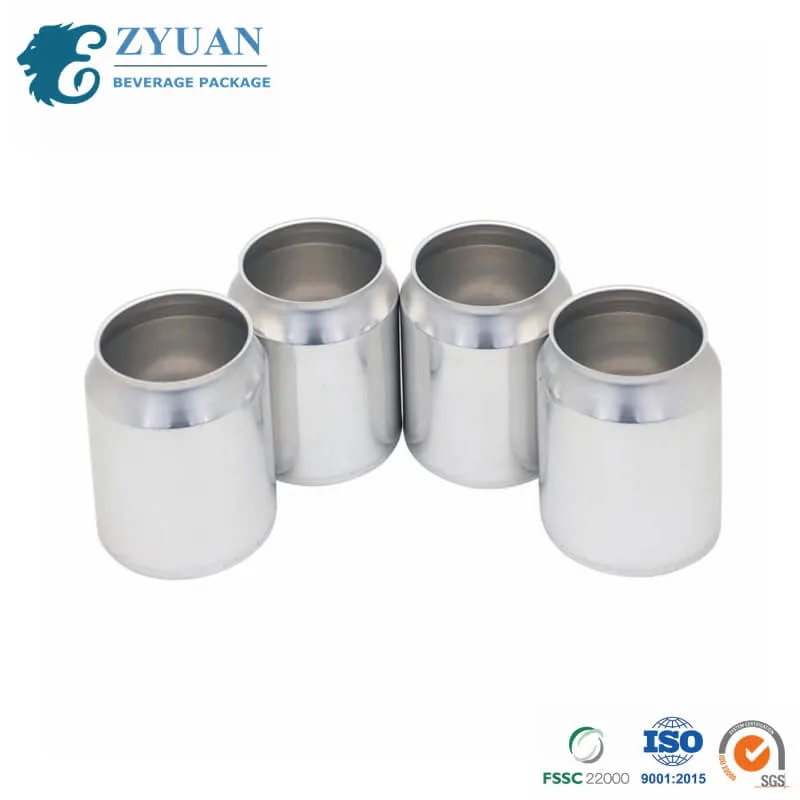 250ml Stubby Food Grade leer Blank Custom Printed Soda Aluminium Kann