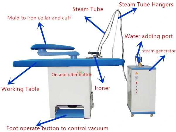 Commercial Laundry Vacuum Ironing Table /Haddle Ironing Machine/Ironing Machine 1400mm*750mm