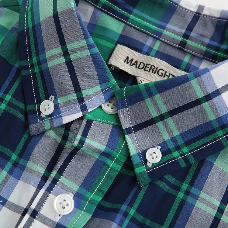 Embrace Sophistication with a Green Plaid Standard Shirt for Men