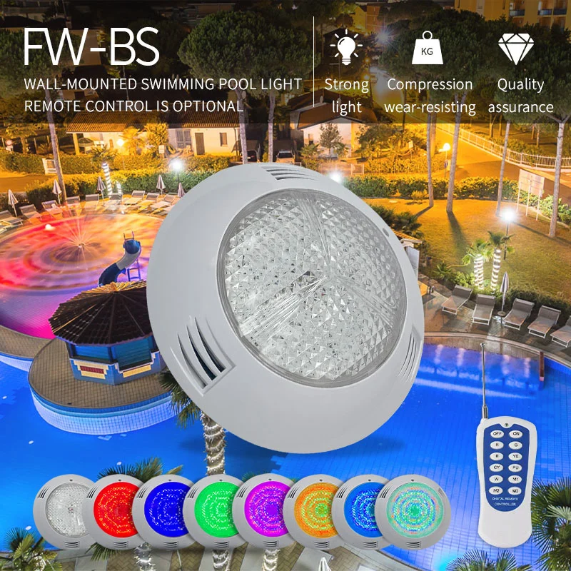 Swimming Pool RGB Light 12W 18W 24W 36W Wall Mounted Pool Lamp