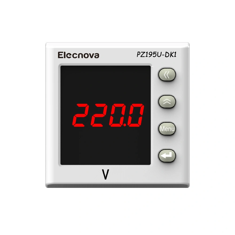 Pz195u-DK1 48*48mm LED monofásico Mini Digital Panel de alta precisión Medidor de potencia digital dc de voltímetro de comunicación