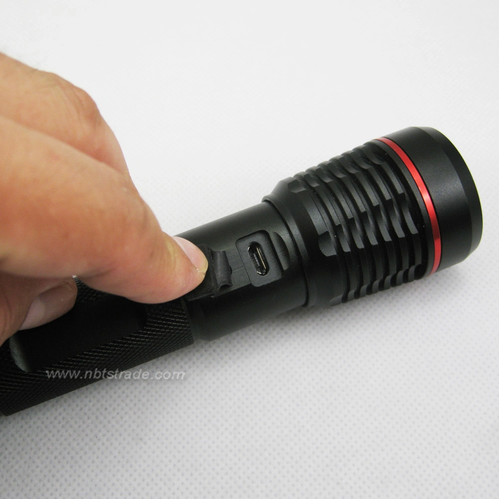 Multi Setting Rechargeable High Power Dimming Aluminium Torch