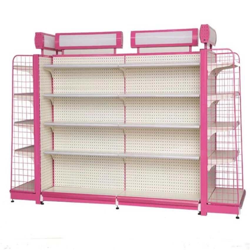 Store Display Gondola Metal Wire Supermarket Stand Shelf Rack