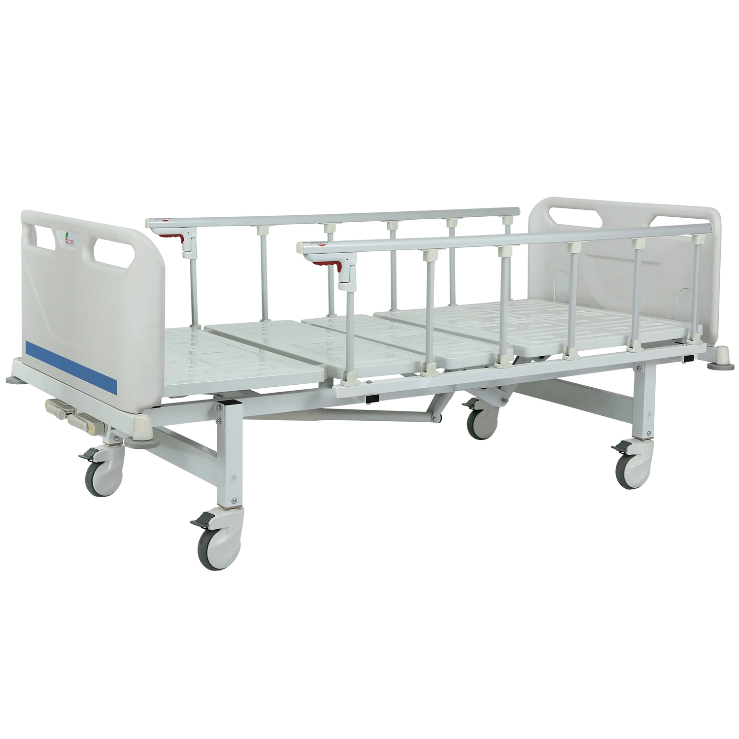 New Arrival Hospital Products 2 Crank Patient Bed with Bumpers