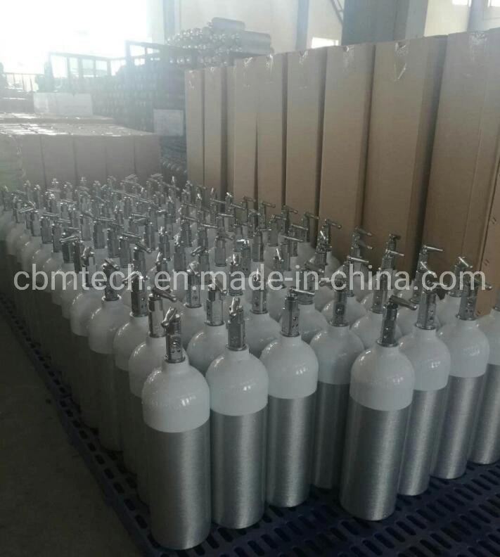 Medical Pin Index Aluminum Oxygen Cylinders 2L, Customized