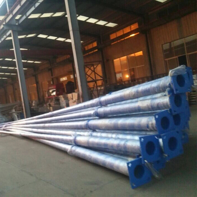 Galvanized Steel Used Street Lamp Pole Hot Sales