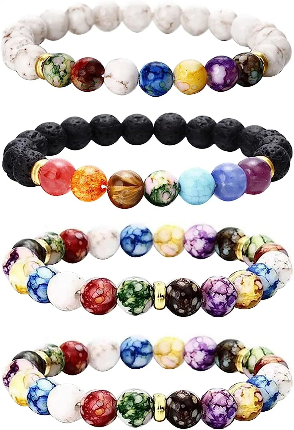 Yoga Perlen Handgefertigte Natürliche Edelsteine Perlen Heilkristalle Armband