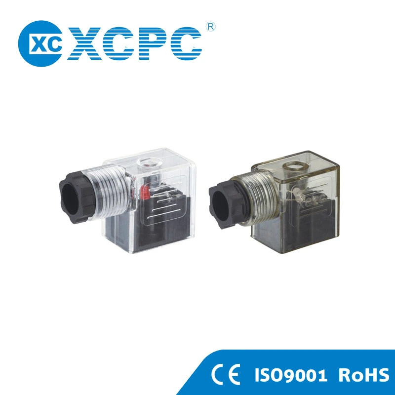 DIN 43650A Valve Solenoid Coils Connector LED Indicator DC Volt