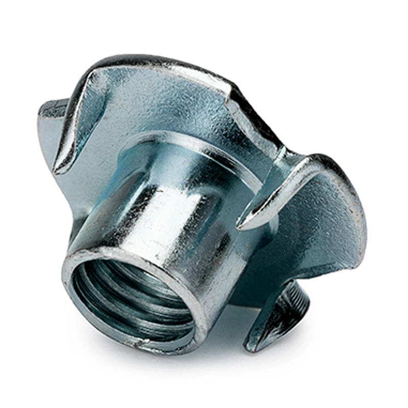 Carbon Steel Galvanized DIN 1624 Furniture Zinc Four Jaw Nut