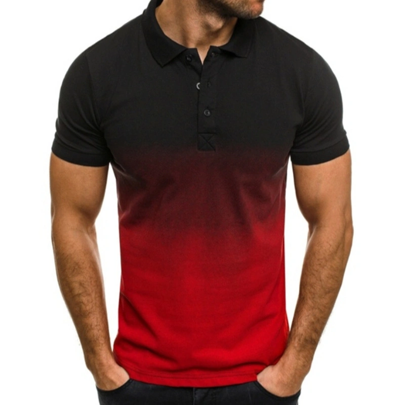 Men Polo Men Shirt Short Sleeve Polo Shirt Contrast Color Polo New Clothing Summer Streetwear Casual Fashion Men Tops