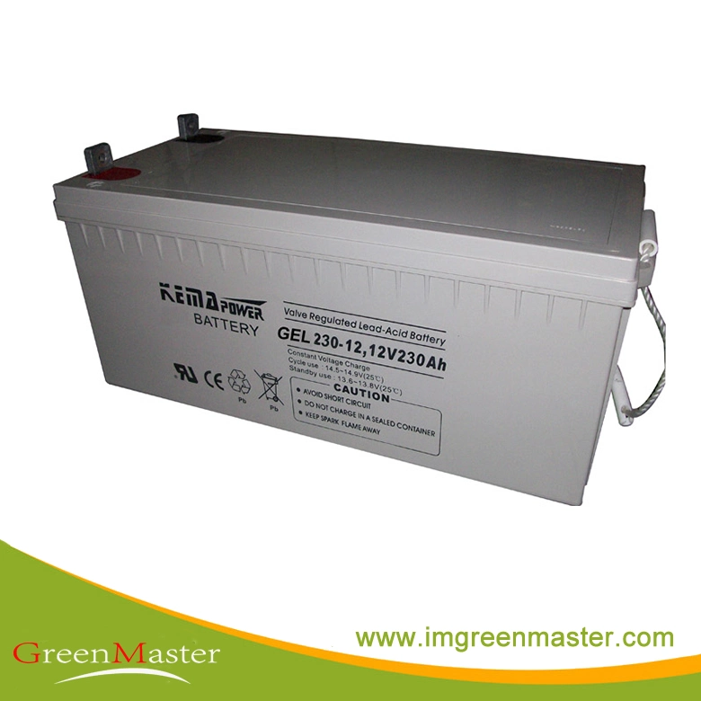 Batterie solaire au plomb-acide AGM VRLA 12VDC 2VDC pour système d'alimentation solaire