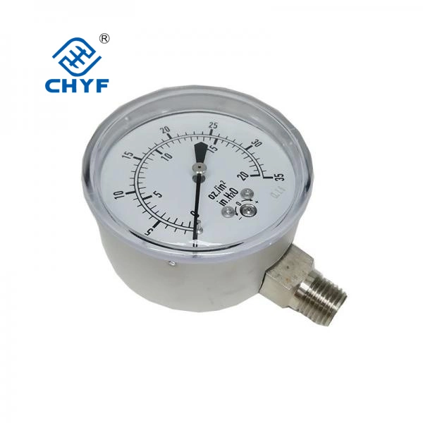 Chyf Pneumatic Pump Gauge Pressure Meter Radial Mount Pneumatic Tools
