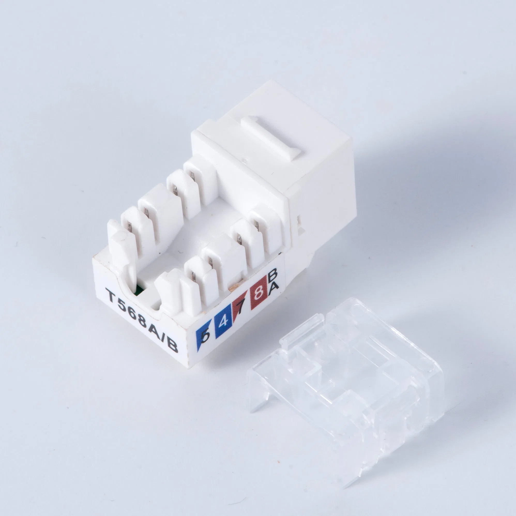 90degree 180degree herramienta de color sin conector UTP CAT6A Keystone