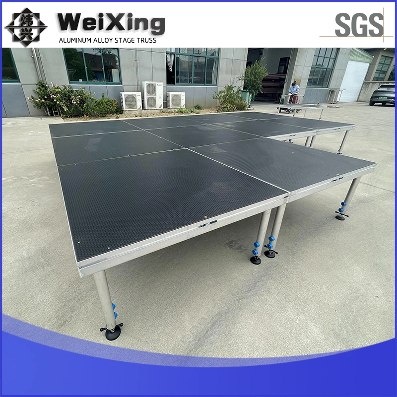 1*2m/4FT*4FT Weixing Moving Adjustable Moving Portable Aluminum Stage Platform for Sale