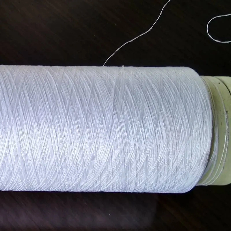 Grs AA Grade 150/48 POY Nim White/Black Ring Spun 300d Polyester Flame Retardant Recycled Yarn for Home Textile