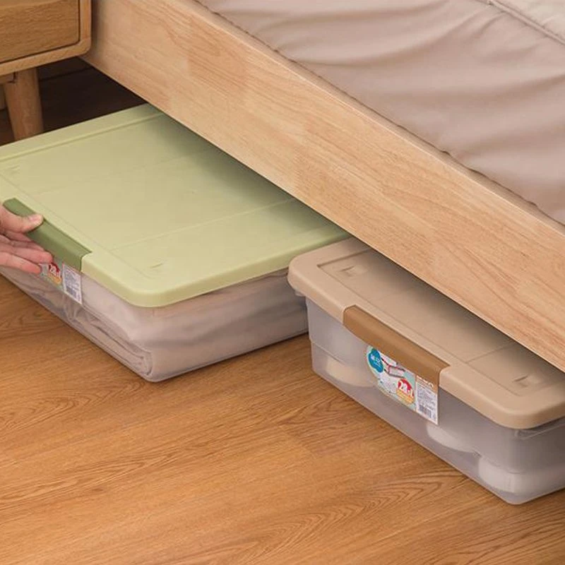 Rangement en plastique pour les chambres à coucher de la maison rangement multi-fonctionnel pour les jouets sous le conteneur de lit