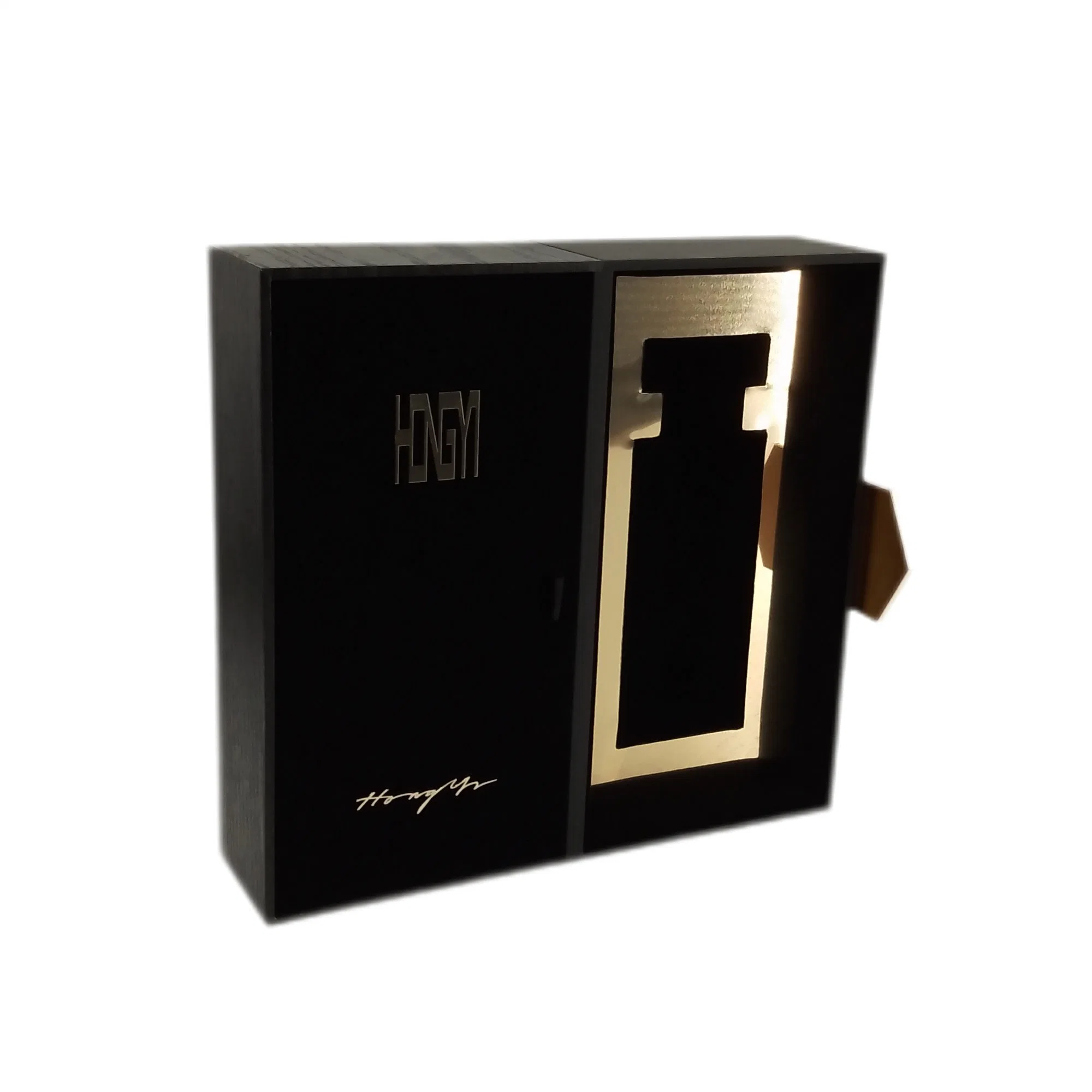 Large Custom Printed Brown Kraft Wine Clothes Cardboard Oriental Perfumes Packaging Carton Wooden Box