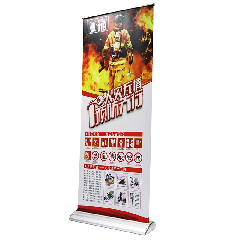 Papel publicitario personalizado Roll up Banner impresión vertical Display Stand