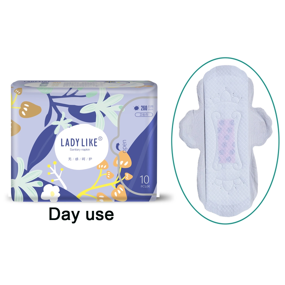 Angel Moon Sanitary Pad 4 étoiles Sanitary Pad pantie Liners Coton avec tapis Mint pour femmes Radiant