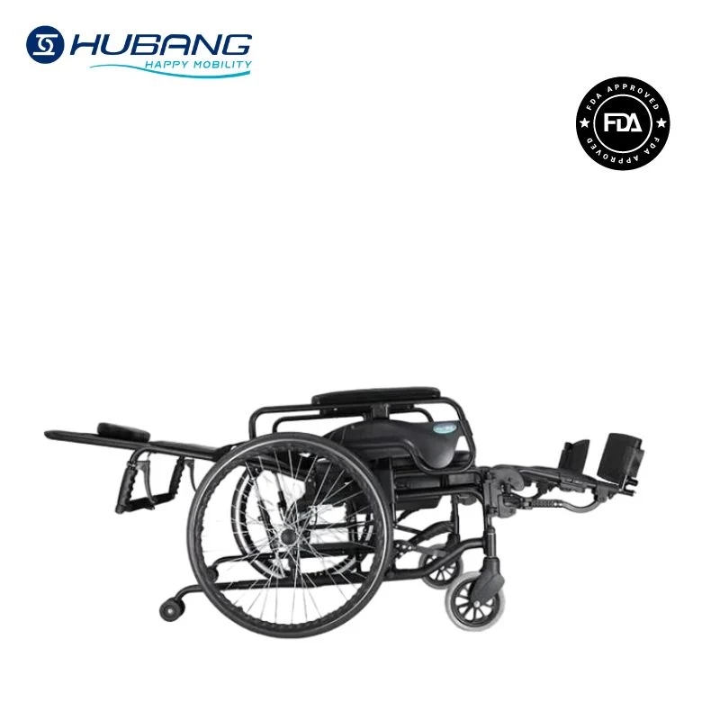 Aluminum Commode Wheelchair Hydraulic Lift Health Care Equipment Foldable Manual Wheel Chair