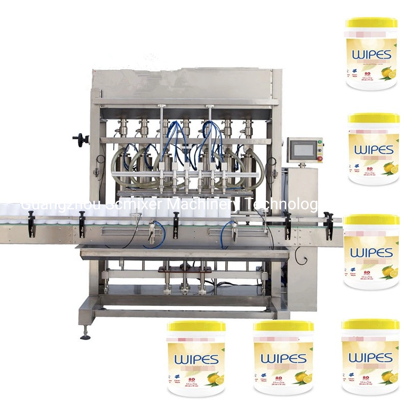 Wipes Alcohol Wet Paper Towels Barrels Sealing Filling Machine