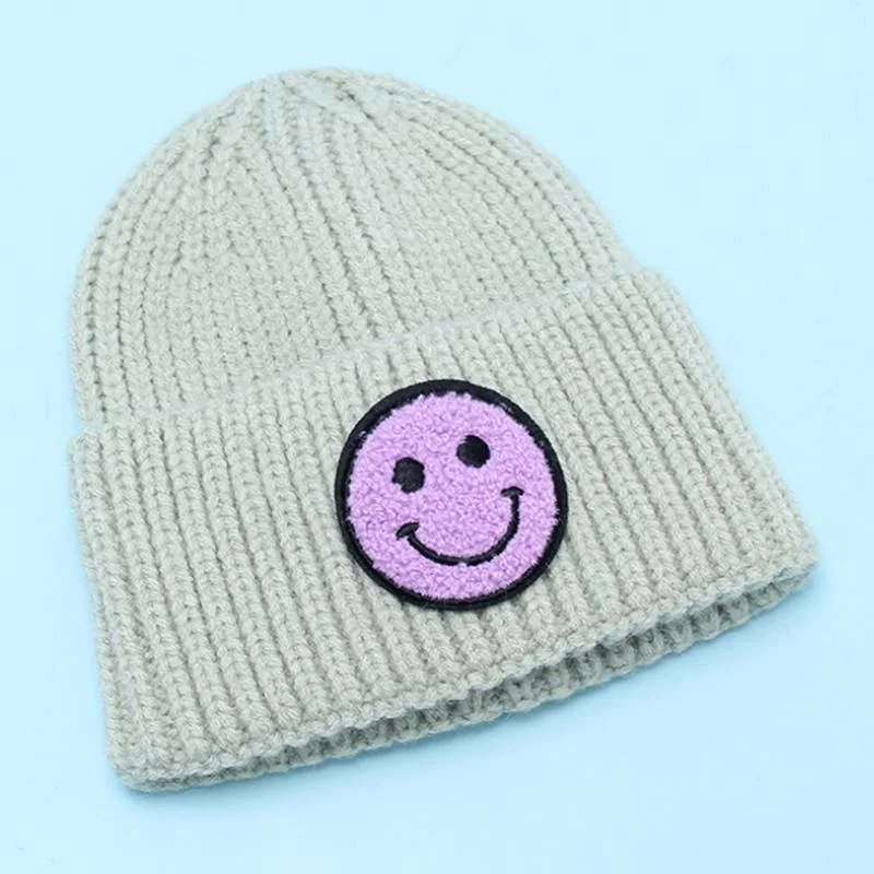 Comercio al por mayor de Invierno de blancos personalizado gorras Beanies tejida tejidos de punto a los niños bebé Beanie Hat