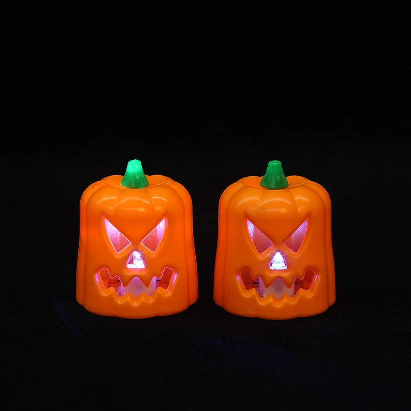 Sin Flama sin mando a distancia de seguridad de la fiesta de cumpleaños de la calabaza de Halloween LED se encienden velas velas eléctricas