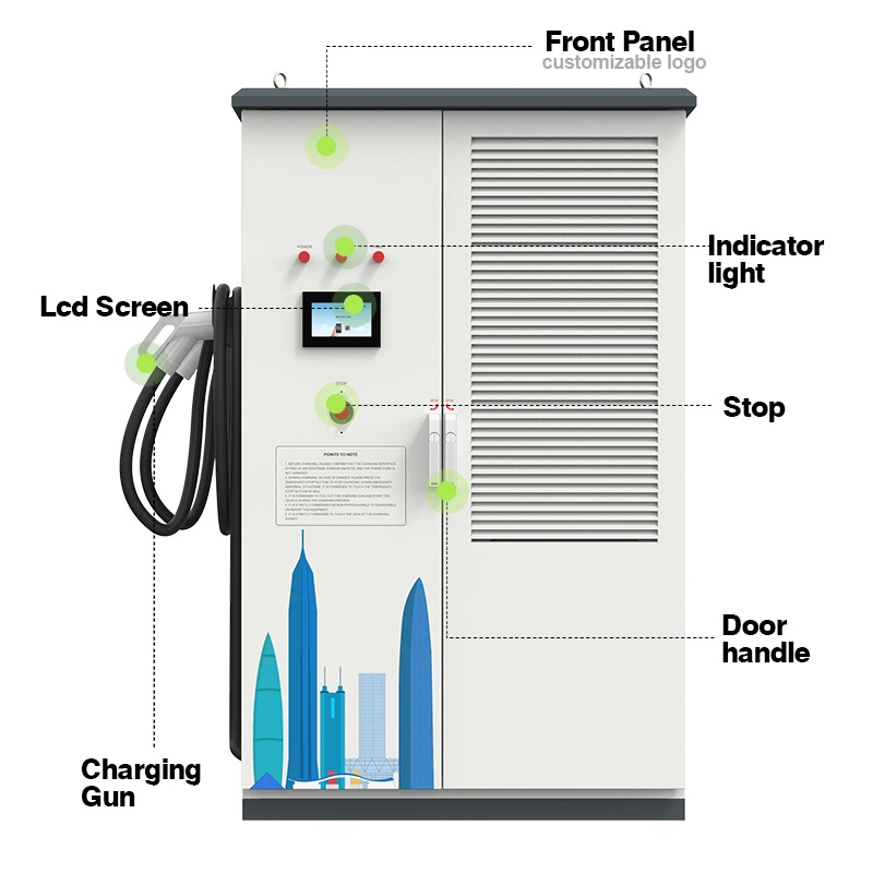 Chargeur de type EV de type à montage au sol pour station de charge 360 kw c.c. Ocpp1.6j WiFi 4G pile de chargement super rapide chargeur d'électricité chargeur de voiture électrique Chargeur de véhicule