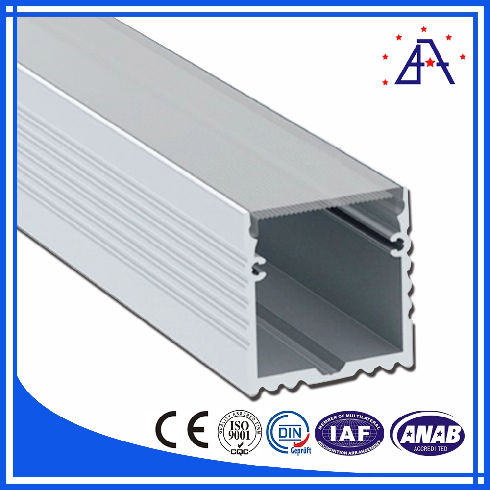 Brilliance Aluminum Extrusion Box LED Profiles Rectangular Tube Aluminum Pipe